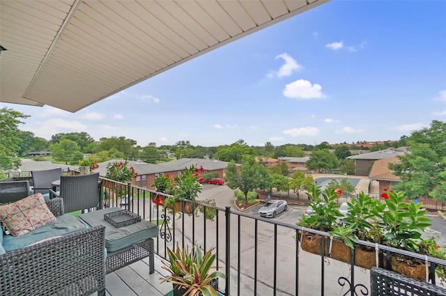 view of balcony