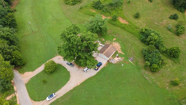 drone / aerial view featuring a rural view