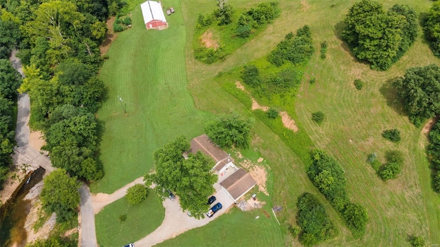 bird's eye view featuring a rural view