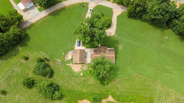 bird's eye view featuring a rural view