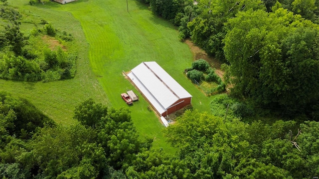 bird's eye view featuring a rural view