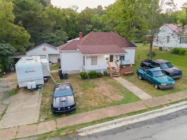 view of front of property with a porch