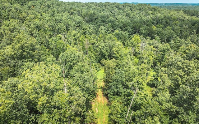 drone / aerial view with a view of trees