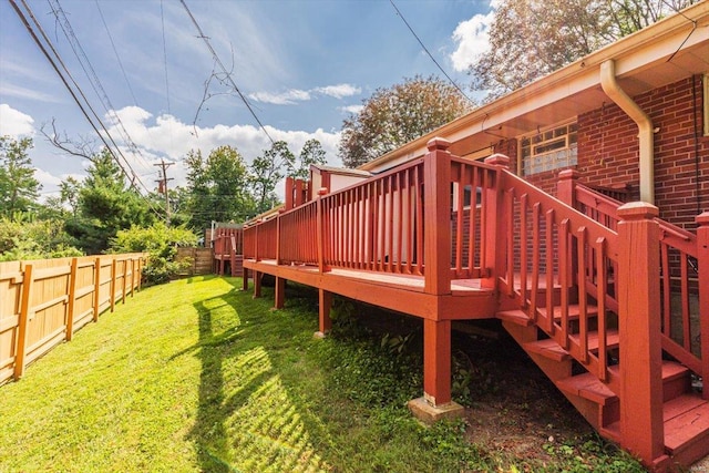 exterior space with a deck