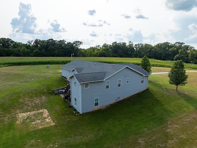 bird's eye view featuring a rural view