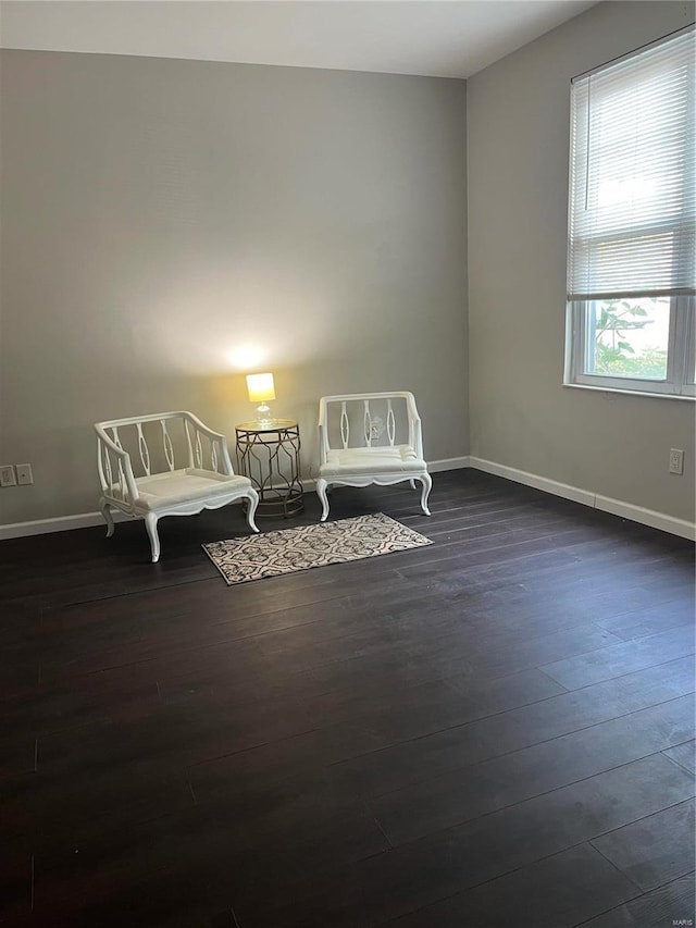 bedroom featuring dark wood-type flooring