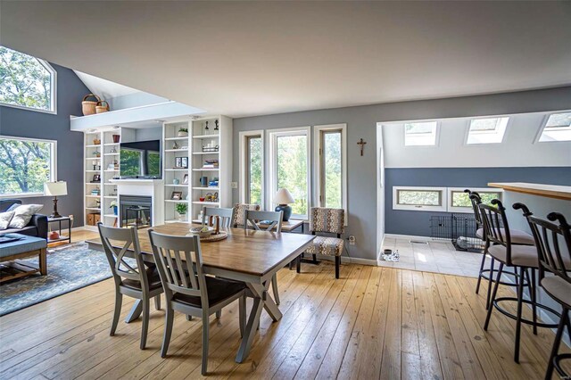 dining room featuring light wood-type flooring