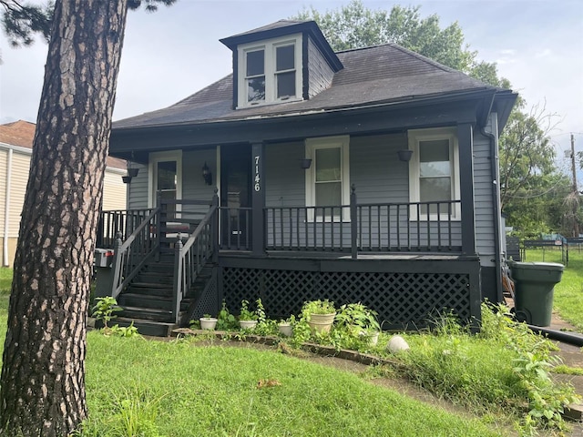 bungalow-style home featuring a porch