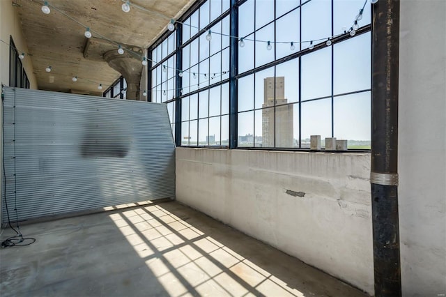 view of patio / terrace featuring a view of city