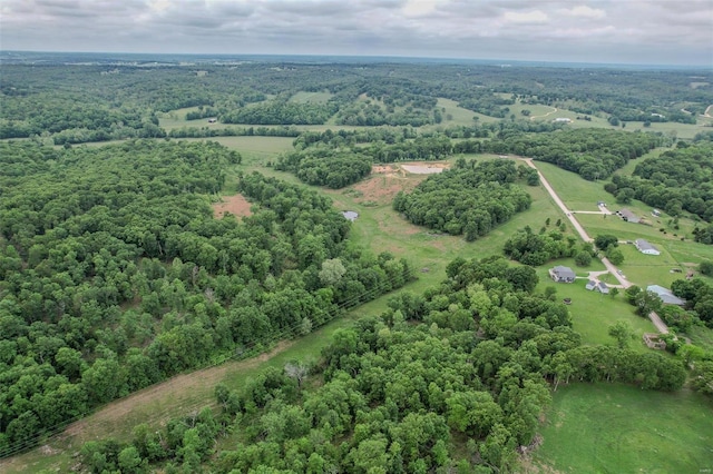 drone / aerial view featuring a rural view