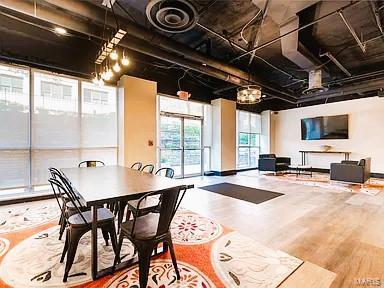 interior space featuring hardwood / wood-style flooring