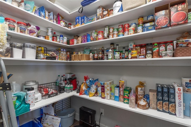 view of pantry