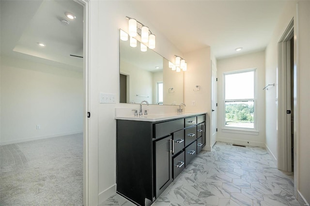 bathroom featuring vanity