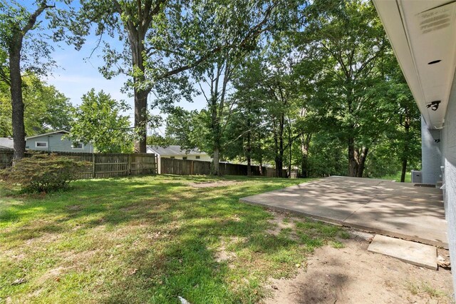 view of yard featuring a patio area