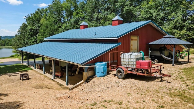 exterior space featuring an outdoor structure