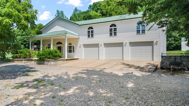 view of front of home featuring a garage