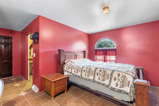 view of tiled bedroom