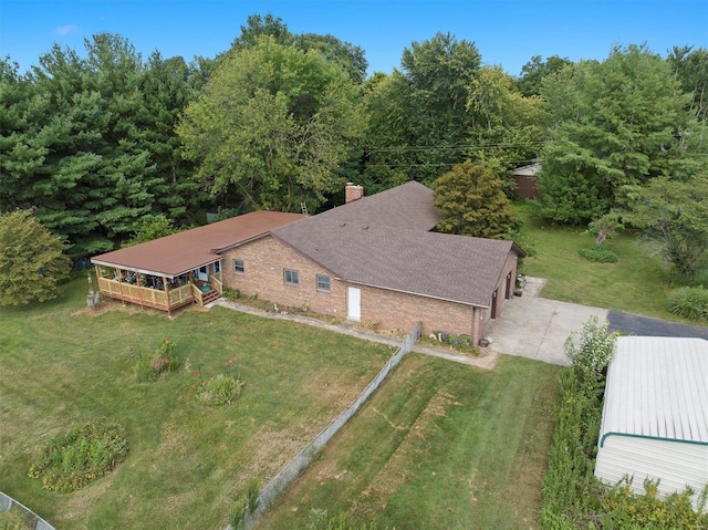 birds eye view of property