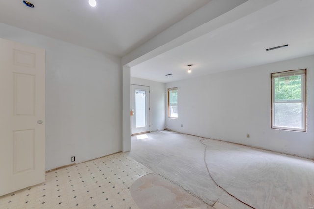 view of carpeted empty room