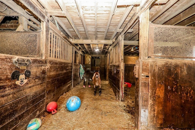 view of horse barn