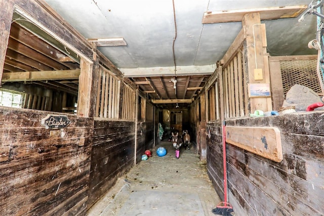 view of horse barn