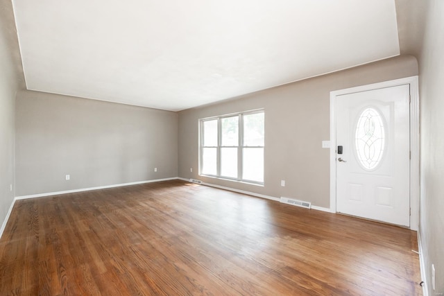 entrance foyer with hardwood / wood-style flooring