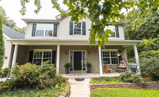 view of front of house featuring a porch