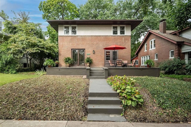 view of front of property featuring french doors