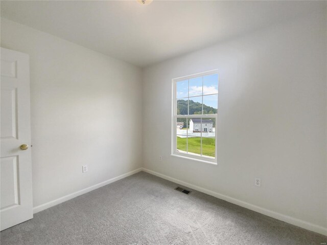 view of carpeted empty room