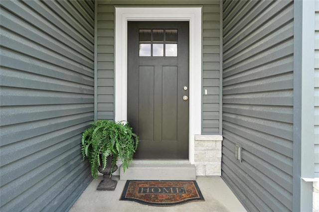 view of entrance to property