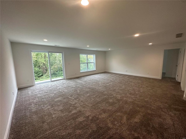 view of carpeted empty room