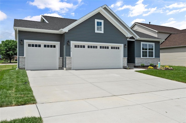 craftsman-style home featuring a garage