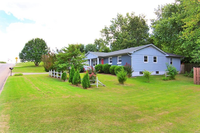 exterior space featuring a yard