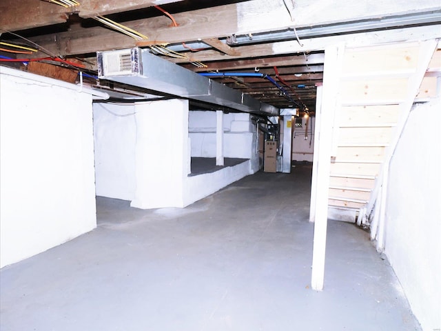 view of basement