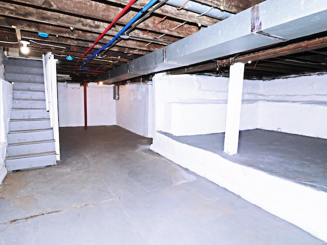 view of basement