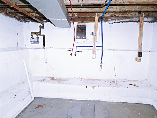 view of basement