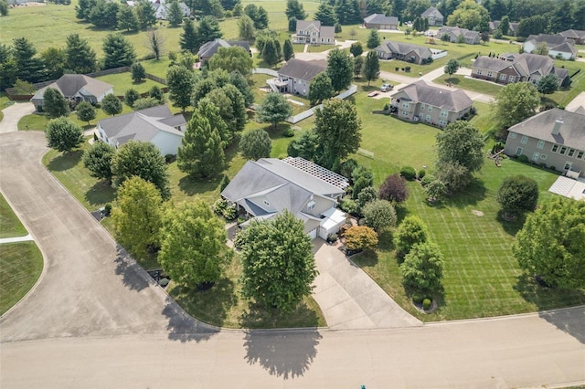 aerial view featuring a residential view