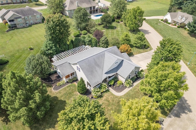 bird's eye view featuring a residential view