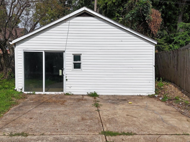 rear view of house featuring a patio area