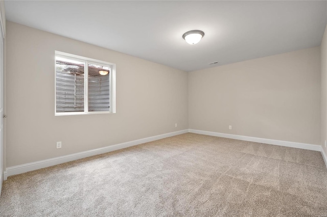 view of carpeted empty room