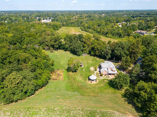 drone / aerial view featuring a rural view