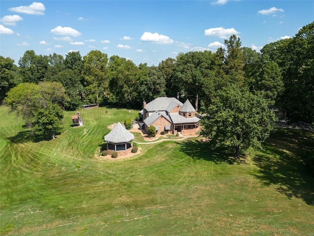 drone / aerial view featuring a rural view