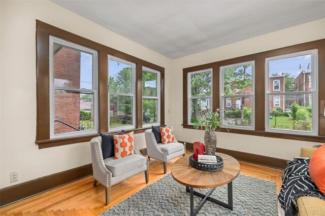 sunroom with a healthy amount of sunlight