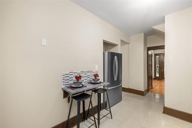 hallway featuring light hardwood / wood-style flooring