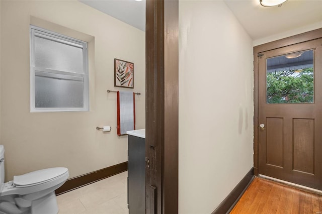 interior space with light wood-type flooring