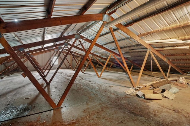 view of attic