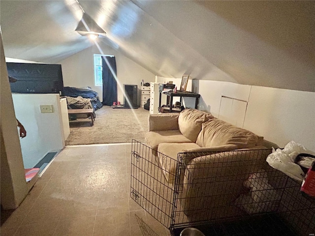 bonus room featuring vaulted ceiling