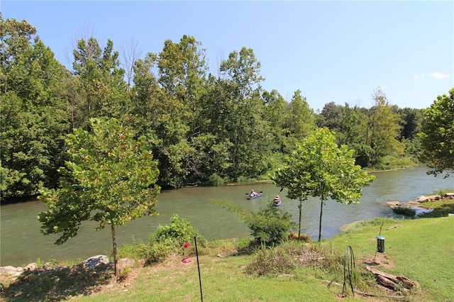 view of water feature