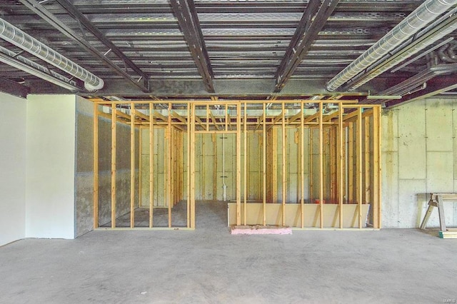 miscellaneous room featuring concrete flooring