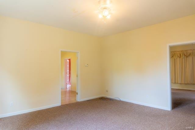 view of carpeted empty room